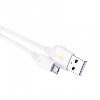 Kabelis USB 2.0 A/M - micro B/M 1m (balts) 