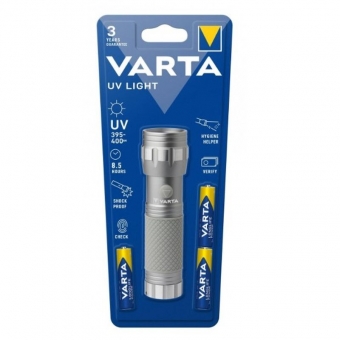 Handheld UV LED flashlight VARTA 395 nm 3xAAA 