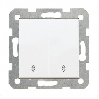 Two way switch KARRE double, double-sided (white) 