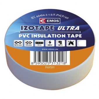 PVC. insulation tape Izotape Ultra 15/10 (white) 
