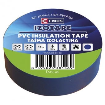 PVC. insulation tape Izotape 15/10 (blue) 