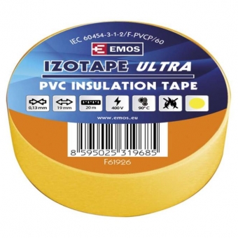 PVC. insulation tape Izotape Ultra 19/20 (yellow) 