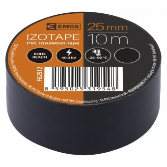 PVC. insulation tape Izotape 25/10 (black) 