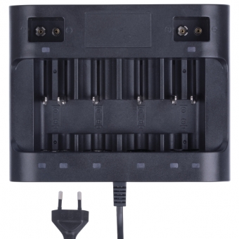 Battery charger (AA, AAA, C, D, 9V) 