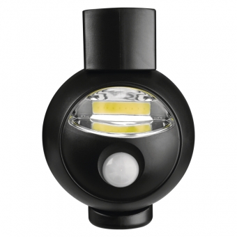 Nakts lampa ar kustības sensoru COB LED 3xAA black 