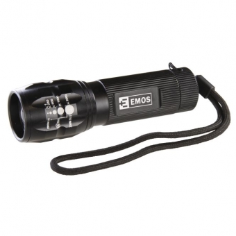 Handheld flashlight 3 W Cree LED fokus. 3xAAA 