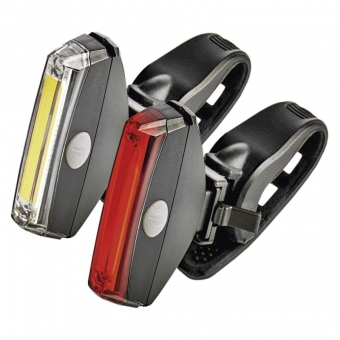 Front and back bicycle lights 1W COB LED 