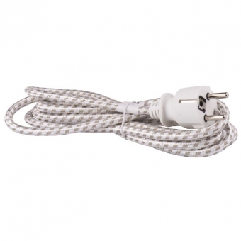 Flexo cord 2.4 m. 3x0.75 mm. (braided) 