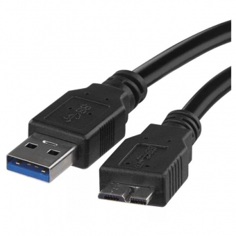 USB kabelis USB 3,0 A/M-MICRO B/M 1M Black 