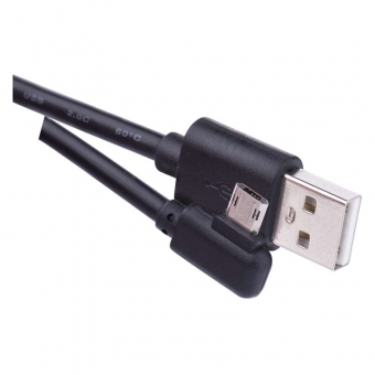 Kabelis USB cable 2.0 A/M - micro B/M 1m melns 