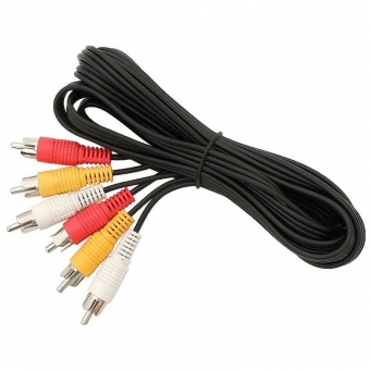 Cable 3RCA/M -3RCA/M 1.8 m 