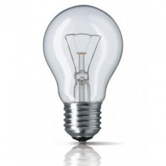 Incandescent light bulb E27 60W, ISKRA for industrial use 